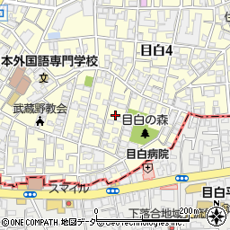 東京都豊島区目白4丁目10周辺の地図