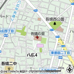 墨田区役所　八広地域プラザ吾嬬の里周辺の地図
