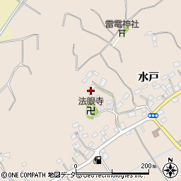 千葉県香取郡多古町水戸周辺の地図