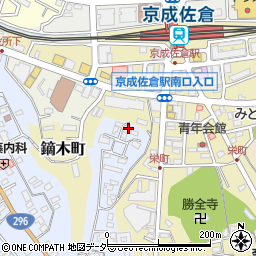千葉県佐倉市並木町206周辺の地図