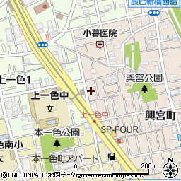 東京都江戸川区興宮町14-3周辺の地図