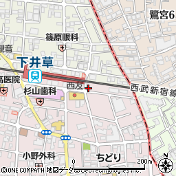 日産レンタカー下井草駅前店周辺の地図