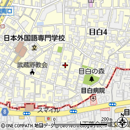 東京都豊島区目白4丁目9周辺の地図