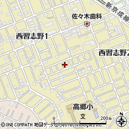 千葉県船橋市西習志野1丁目39周辺の地図