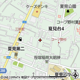 千葉県船橋市夏見台4丁目14-37周辺の地図
