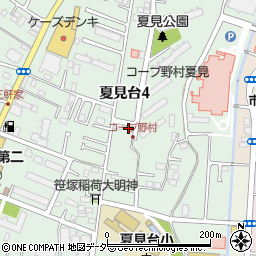 千葉県船橋市夏見台4丁目16-1周辺の地図