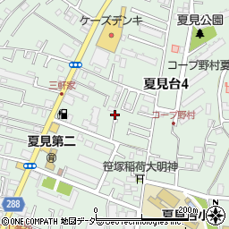 千葉県船橋市夏見台4丁目14-38周辺の地図