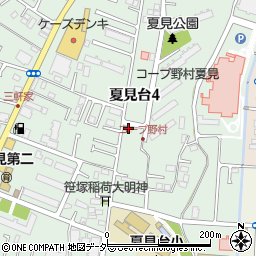 千葉県船橋市夏見台4丁目16-38周辺の地図