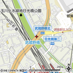 武蔵野橋周辺の地図
