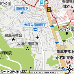 東京都文京区大塚5丁目25周辺の地図