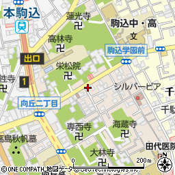 さくら薬局団子坂店周辺の地図