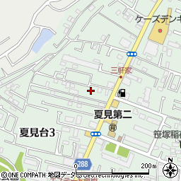 千葉県船橋市夏見台3丁目22-7周辺の地図
