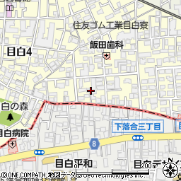 東京都豊島区目白4丁目2周辺の地図