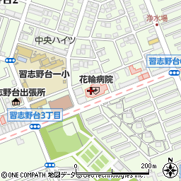 北習志野花輪病院周辺の地図