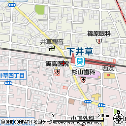 ココカラファイン薬局下井草駅前店周辺の地図