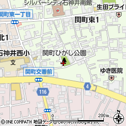 関町ひがし公園トイレ周辺の地図
