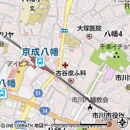 津田眼科医院周辺の地図