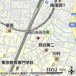 東京都豊島区目白2丁目27周辺の地図