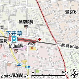 西武信用金庫下井草支店周辺の地図