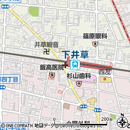 荻窪警察下井草駅前交番周辺の地図