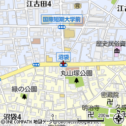 江古田四周辺の地図