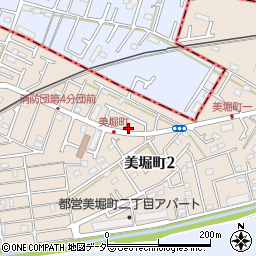 昭島市消防団　第４分団周辺の地図