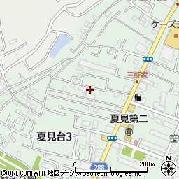 千葉県船橋市夏見台3丁目22周辺の地図