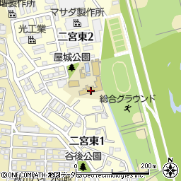 あきる野市立屋城小学校周辺の地図