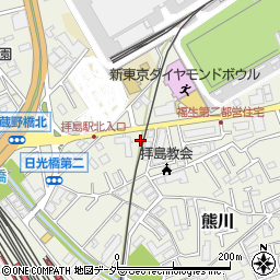 東京都福生市熊川1645周辺の地図
