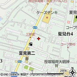 千葉県船橋市夏見台4丁目4-11周辺の地図
