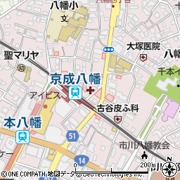 桐杏学園　本八幡校周辺の地図