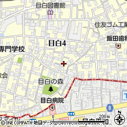 東京都豊島区目白4丁目15-4周辺の地図