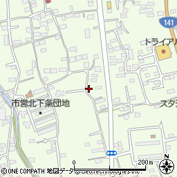 山梨県韮崎市藤井町北下條1667周辺の地図