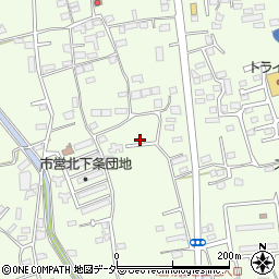 山梨県韮崎市藤井町北下條1697周辺の地図