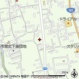 山梨県韮崎市藤井町北下條1654周辺の地図