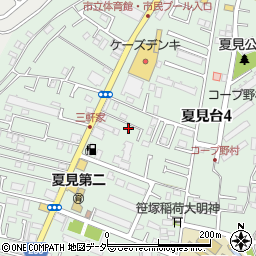千葉県船橋市夏見台4丁目4-12周辺の地図