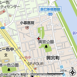 東京都江戸川区興宮町14-12周辺の地図