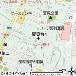 千葉県船橋市夏見台4丁目11-21周辺の地図