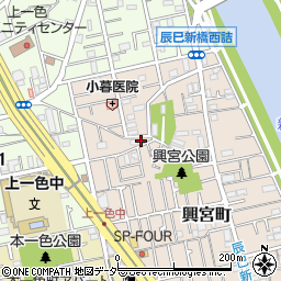 東京都江戸川区興宮町15-13周辺の地図