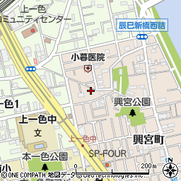 東京都江戸川区興宮町15周辺の地図