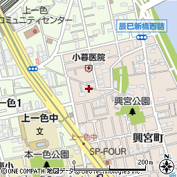 東京都江戸川区興宮町15-10周辺の地図
