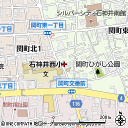 ヤクルト　東京ヤクルト販売練馬事業所関町センター周辺の地図
