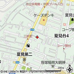 千葉県船橋市夏見台4丁目4周辺の地図