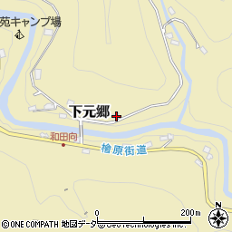 東京都西多摩郡檜原村121周辺の地図