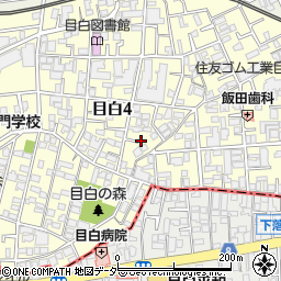 東京都豊島区目白4丁目15周辺の地図