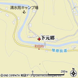 東京都西多摩郡檜原村110周辺の地図