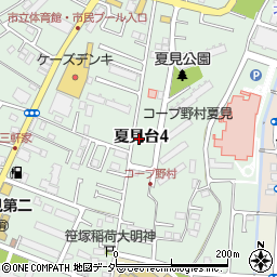 千葉県船橋市夏見台4丁目11-23周辺の地図
