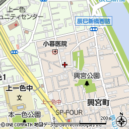 東京都江戸川区興宮町17-1周辺の地図