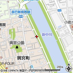 東京都江戸川区興宮町21周辺の地図