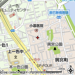 東京都江戸川区興宮町16-19周辺の地図